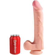 KING COCK - REALISTISCHER PENIS MIT 3D-KUGELN 24.8 CM LICHT - ENGEFREUNDE.COM