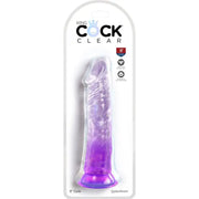 KING COCK - CLEAR REALISTISCHER PENIS 19.7 CM LILA KING COCK