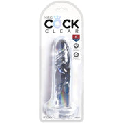 KING COCK - CLEAR REALISTISCHER PENIS 15.5 CM TRANSPARENT KING COCK