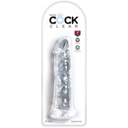 KING COCK - KLARER REALISTISCHER PENIS 19.7 CM TRANSPARENT - ENGEFREUNDE.COM