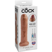 KING COCK - UNGESCHNITTENER REALISTISCHER PENIS 17.8 CM KARAMELL KING COCK