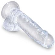 KING COCK - CLEAR REALISTISCHER PENIS MIT EIEREN 15.2 CM TRANSPARENT - ENGEFREUNDE.COM