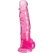 KING COCK - CLEAR REALISTISCHER PENIS MIT KUGELN 16.5 CM ROSA KING COCK