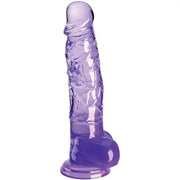 KING COCK - CLEAR REALISTISCHER PENIS MIT KUGELN 16.5 CM LILA KING COCK