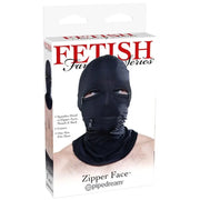 FETISH FANTASY SERIES - KAPUZE MIT REISSVERSCHLÜSSEN SCHWARZ FETISH FANTASY SERIES