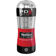 PDX ELITE - STROKER MASTURBATOR VIEWTUBE CONTROL STIMULIERENDE WELLEN TRANSPARENT PDX ELITE