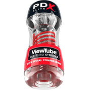 PDX ELITE - STROKER VIEWTUBE 2 SPIRALKOMPRESSION TRANSPARENT PDX ELITE