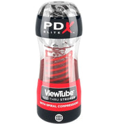 PDX ELITE - STROKER VIEWTUBE 2 SPIRALKOMPRESSION TRANSPARENT PDX ELITE