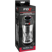 PDX ELITE - STROKER VIEWTUBE PRO VIBRATOR TRANSPARENT PDX ELITE