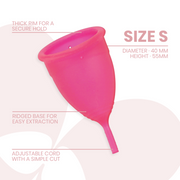 INTIMICHIC - MENSTRUAL CUP MEDIZINISCHES SILIKON - GRÖSSE S INTIMICHIC