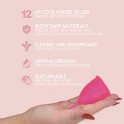INTIMICHIC - MENSTRUAL CUP MEDIZINISCHES SILIKON - GRÖSSE L INTIMICHIC