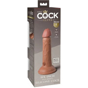 KING COCK - ELITE REALISTISCHER SILIKONDILDO 15.2 CM KARAMELL KING COCK