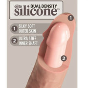 KING COCK - ELITE REALISTISCHER SILIKONDILDO 15.2 CM KING COCK