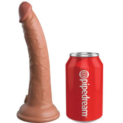 KING COCK - ELITE REALISTISCHER SILIKONDILDO 17.8 CM KARAMELL KING COCK