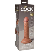KING COCK - ELITE REALISTISCHER DILDO MIT VIBRATION UND SILIKON 15.2 CM KARAMELL KING COCK