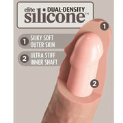KING COCK - ELITE REALISTISCHER DILDO VIBRATOR & SILIKON FERNBEDIENUNG 17.8 CM - ENGEFREUNDE.COM