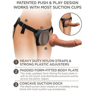 KING COCK - ELITE BEQUEMER VERSTELLBARER GURT MIT DILDO 17.8 CM KING COCK