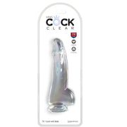 KING COCK - CLEAR DILDO MIT HODEN 15.2 CM TRANSPARENT KING COCK