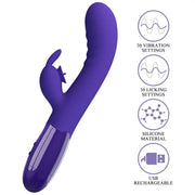 PRETTY LOVE - CERBERUS YOUTH VIOLET RABBIT VIBRATOR PRETTY LOVE YOUTH