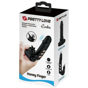 PRETTY LOVE - CORBIN SCHWARZE VIBRATOR-FINGERABDECKUNG - ENGEFREUNDE.COM