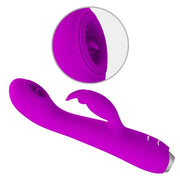 PRETTY LOVE - RACHEL WIEDERAUFLADBARER VIBRATOR MIT STIMULIERENDEN WELLEN LILA - ENGEFREUNDE.COM