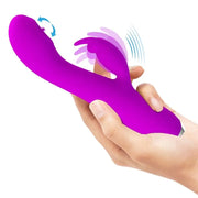 PRETTY LOVE - RACHEL WIEDERAUFLADBARER VIBRATOR MIT STIMULIERENDEN WELLEN LILA - ENGEFREUNDE.COM