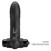 PRETTY LOVE - VANCE BLACK RABBIT VIBRATOR FINGERABDECKUNG PRETTY LOVE MALE