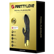 PRETTY LOVE - SCHWARZER WIEDERAUFLADBARER, VERGOLDETER LUXUSVIBRATOR PRETTY LOVE C-TYPE
