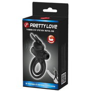 PRETTY LOVE - VIBRATOR III KANINCHENRING FÜR SCHWARZEN PENIS PRETTY LOVE MALE