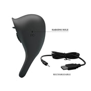 PRETTY LOVE - VIBRIERENDER PENISRING MIT SCHWARZER ZUNGE PRETTY LOVE MALE