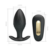 PRETTY LOVE - REGINA ANAL PLUG WIEDERAUFLADBARER VIBRATOR SCHWARZ PRETTY LOVE BOTTOM
