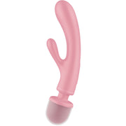 SATISFYER - TRIPLE LOVER RABBIT VIBRATOR MASSAGER GRAU SATISFYER VIBRATOR