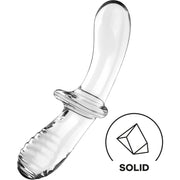 SATISFYER - DOPPEL KRISTALL DILDO BLAU SATISFYER CRYSTAL