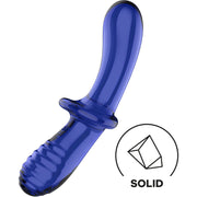 SATISFYER - DOPPEL KRISTALL DILDO BLAU SATISFYER CRYSTAL