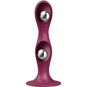 SATISFYER - DOUBLE BALL-R SILIKONDILDO BLAU SATISFYER PLUGS