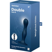 SATISFYER - DOUBLE BALL-R SILIKONDILDO BLAU SATISFYER PLUGS