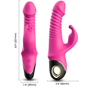 ARMONY - ZING DILDO VIBRATOR KANINCHEN FUCHSIA - ENGEFREUNDE.COM