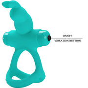 PRETTY LOVE - FIGGY GREEN RABBIT VIBRATORRING - ENGEFREUNDE.COM