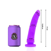DELTA CLUB - TOYS LILA DILDO MEDIZINISCHES SILIKON 17 CM -O- 3 CM DELTACLUB
