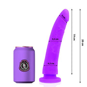 DELTA CLUB - TOYS LILA DILDO MEDIZINISCHES SILIKON 20 CM -O- 4 CM DELTACLUB