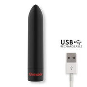 ONINDER - BERLIN BULLET VIBRATOR SCHWARZ 9 MODI 8,5 X 2 CM - KOSTENLOSE APP - ENGEFREUNDE.COM