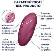 SATISFYER - TAP & CLIMAX 1 AUFLEGVIBRATOR GRAU SATISFYER LAYONS