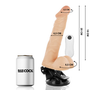BASECOCK - ARTIKULIERBARER VIBRATOR MIT FERNBEDIENUNG SCHWARZ 20 CM -O- 4.5 CM BASECOCK