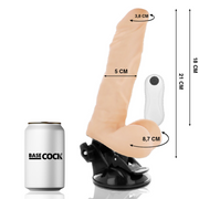 BASECOCK - ARTIKULIERBARER VIBRATOR MIT FERNBEDIENUNG SCHWARZ 21 CM -O- 5 CM BASECOCK