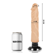 BASECOCK - REALISTISCHER VIBRATOR 2-1 NATÜRLICH 20 CM -O- 4 CM BASECOCK