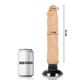 BASECOCK - REALISTISCHER VIBRATOR 2-1 NATÜRLICH 20 CM -O- 4 CM BASECOCK