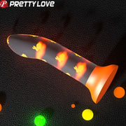 PRETTY LOVE - MAGISCHER NACHT-DILDO OHNE VIBRATION LEUCHTENDES ORANGE PRETTY LOVE FLIRTATION