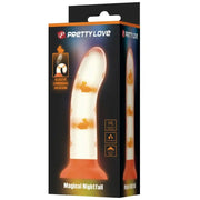 PRETTY LOVE - MAGISCHER NACHT-DILDO OHNE VIBRATION LEUCHTENDES ORANGE PRETTY LOVE FLIRTATION