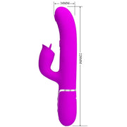 PRETTY LOVE - KANINCHENVIBRATOR MIT LECKENDEM FUCHSIA - ENGEFREUNDE.COM