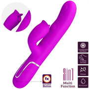 PRETTY LOVE - KANINCHENVIBRATOR MIT LECKENDEM FUCHSIA - ENGEFREUNDE.COM